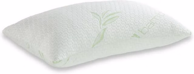 Homespace Direct White Memory Foam Bamboo Pillow with Removable Cooling Cover