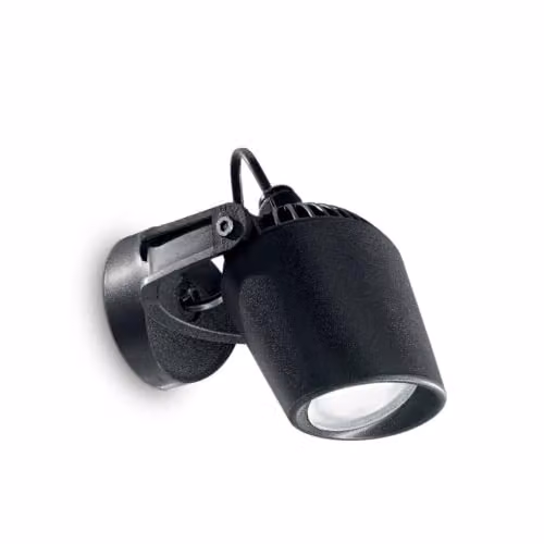Netlighting Minitommy Adjustable Outdoor Wall Spotlight Black IP66 GU10 – 1