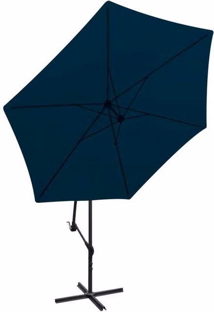 Berkfield Home Cantilever Garden Umbrella in Blue, 3 m – 1