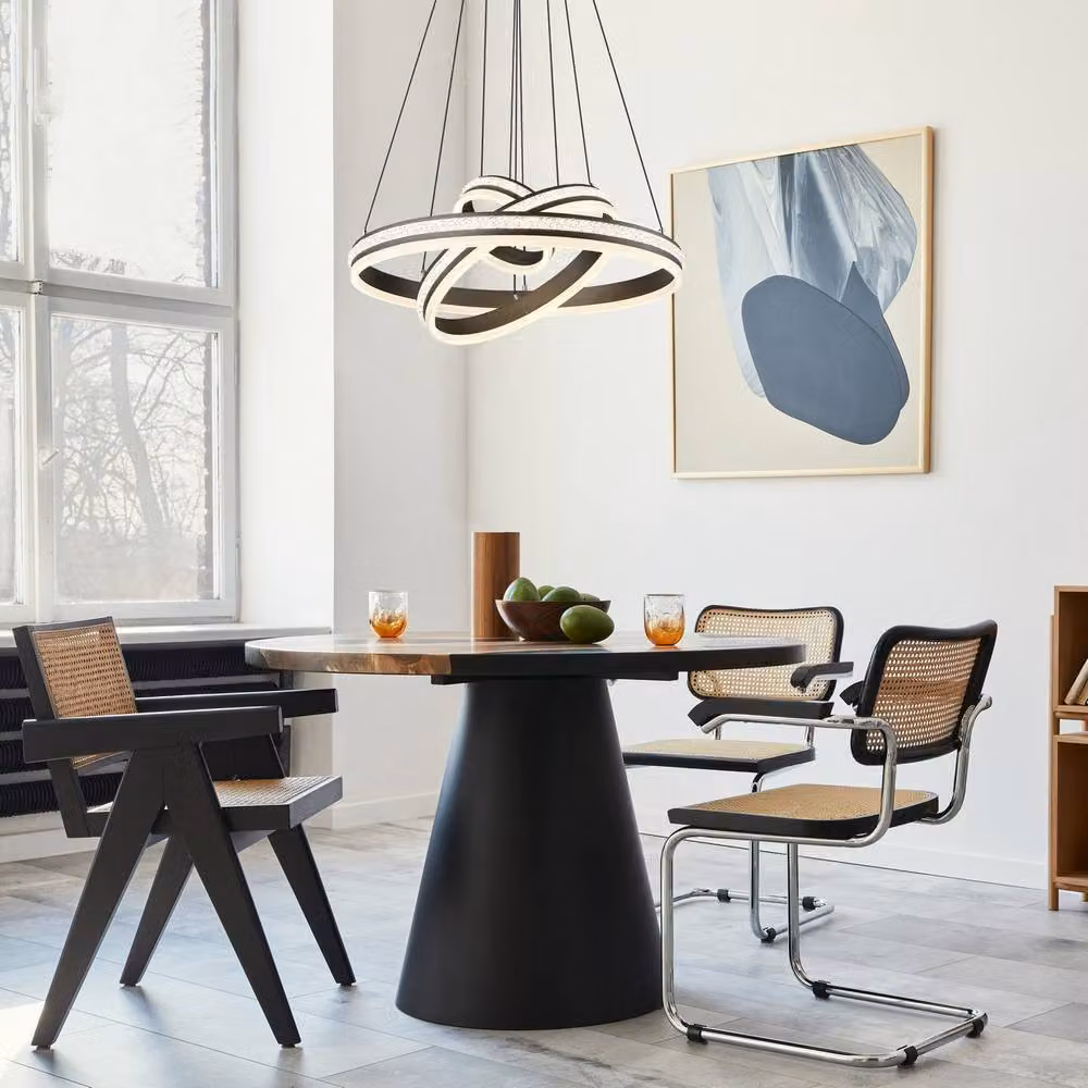 Netlighting Grouni Pendant Titanium LED Dimmable Grey with Remote Control, Height Adjustable, 2700-6000K, W/D/H: 70 x 70 x 120 cm – 2