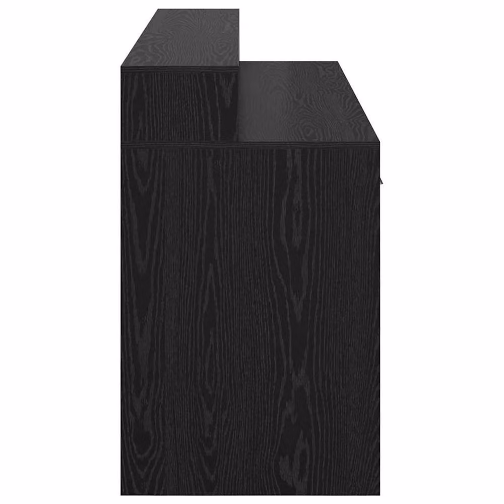 Berkfield Home Modern Writing Desk in Black Oak, W/D/H: 160 x 55 x 91 cm – 4