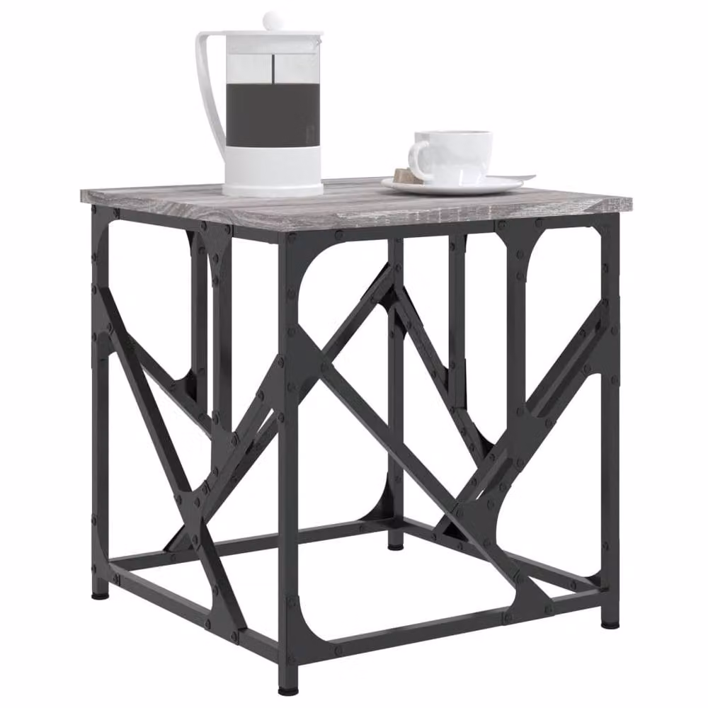 Berkfield Home Grey Sonoma Coffee Table, W/D/H: 45 x 45 x 47.5 cm – 3
