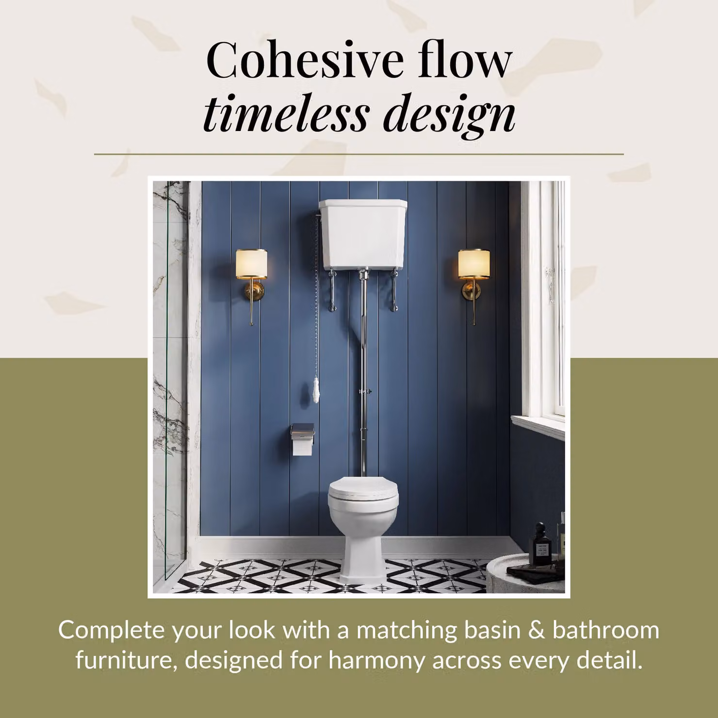 Balterley Traditional High Level Ceramic Wall Mounted Toilet with Cistern, Flush Pipe and Soft Close Seat in White – 4