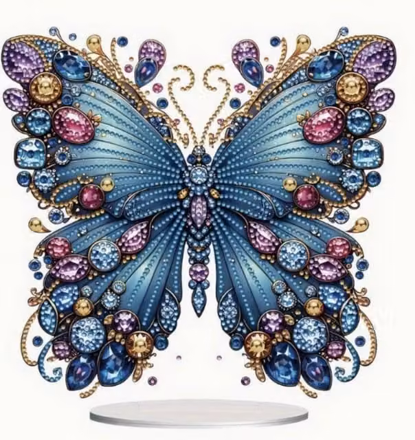 Syntego Crystal Butterfly Diamond Painting Art Kit for Adults in Multicolour