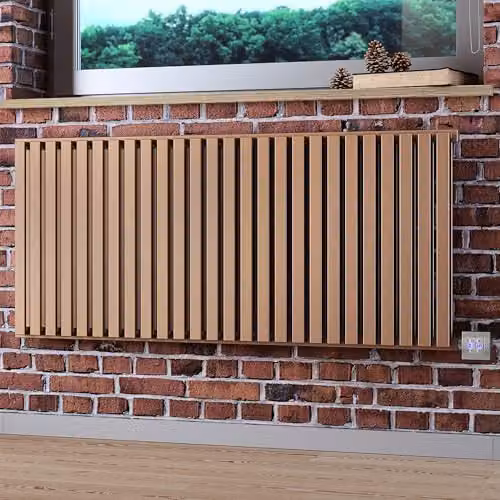 Terma Nemo E Electric Radiator with Bluetooth App Control, Bright Copper, 1 kW, H: 53.0 cm, W: 118.5 cm, D: 5.3 cm – 1