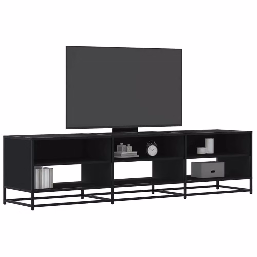 Berkfield Home Industrial TV Cabinet in Black, W/D/H: 180 x 40 x 46 cm – 2