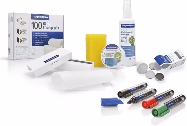 Magnetoplan Multicolour Whiteboard Accessory Set for School