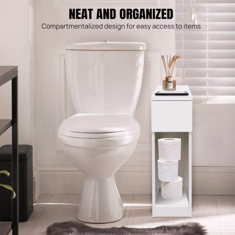 Kelvenix Small Freestanding Floor Storage Cabinet in White – 2
