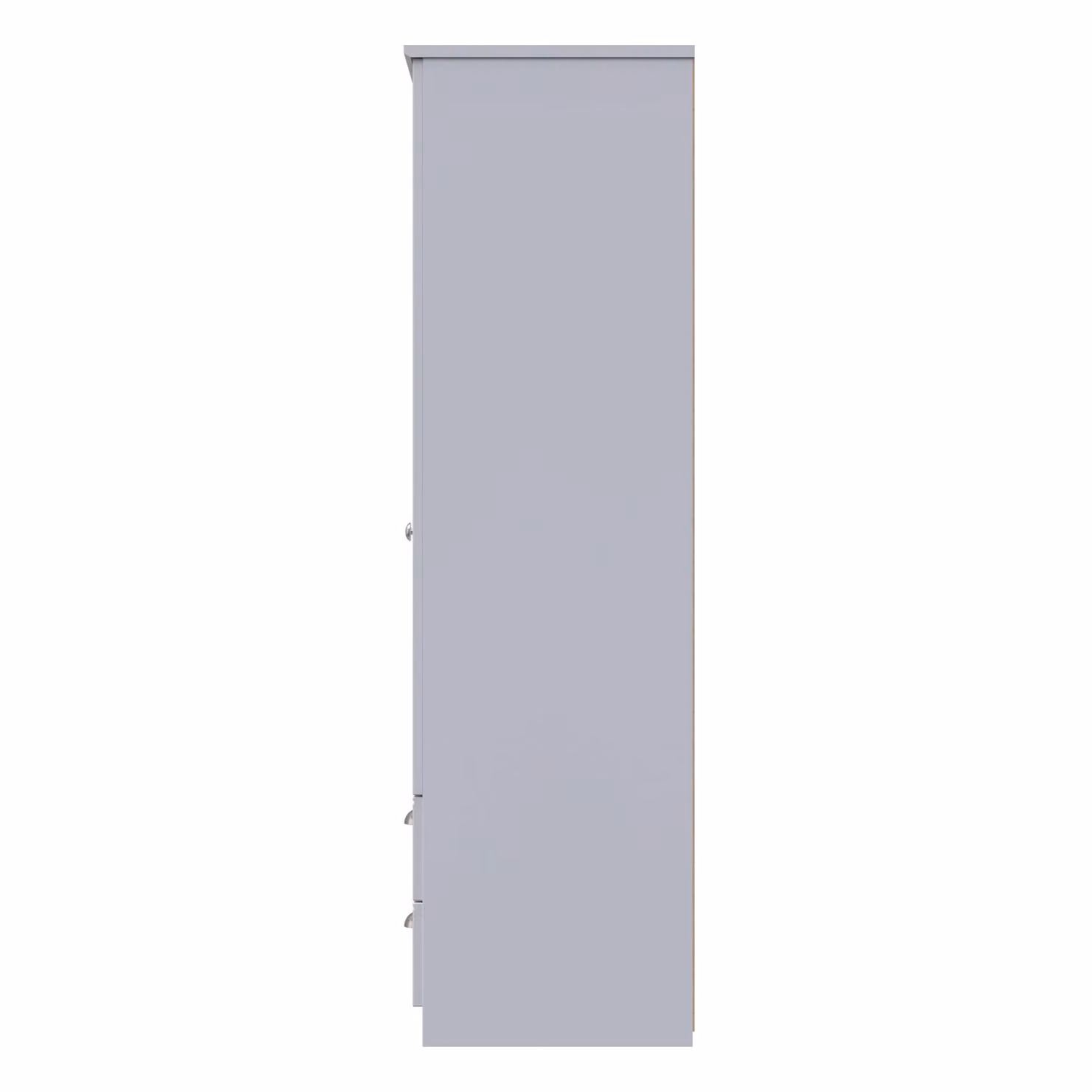 2 U Albert Ready Assembled Triple Wardrobe with 2 Drawers in Grey – 2