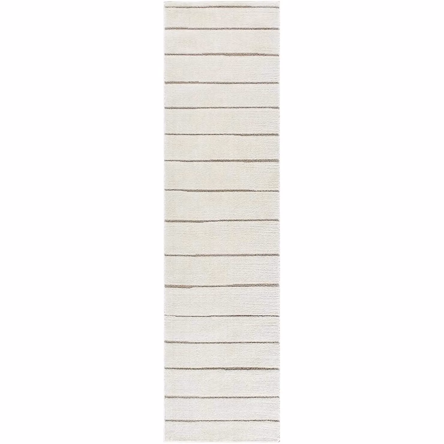 Livabliss Cascade Ivory and Brown Modern High Pile Living and Dining Rug, W/D/H: 80 x 220 cm – 2