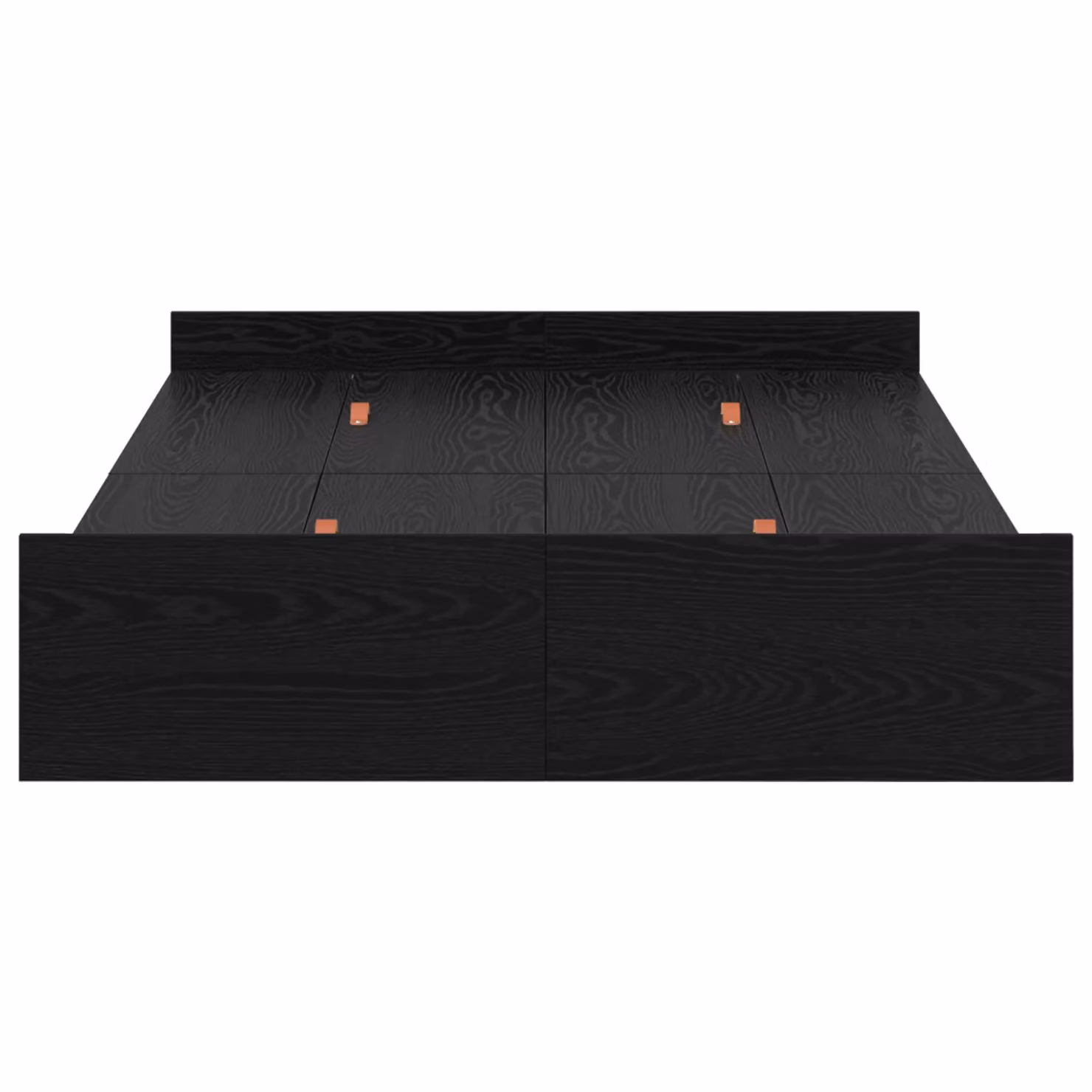 Berkfield Home Storage Bed Frame with Headboard and Drawers, Black Oak, W/D/H: 120 x 200 cm – 3