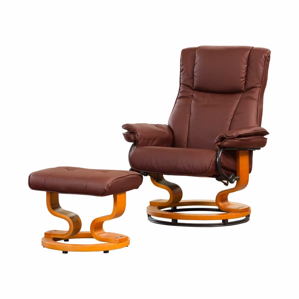 Artemis Home Calhoun Swivel Recliner with Massage and Heat in Burgundy – 2