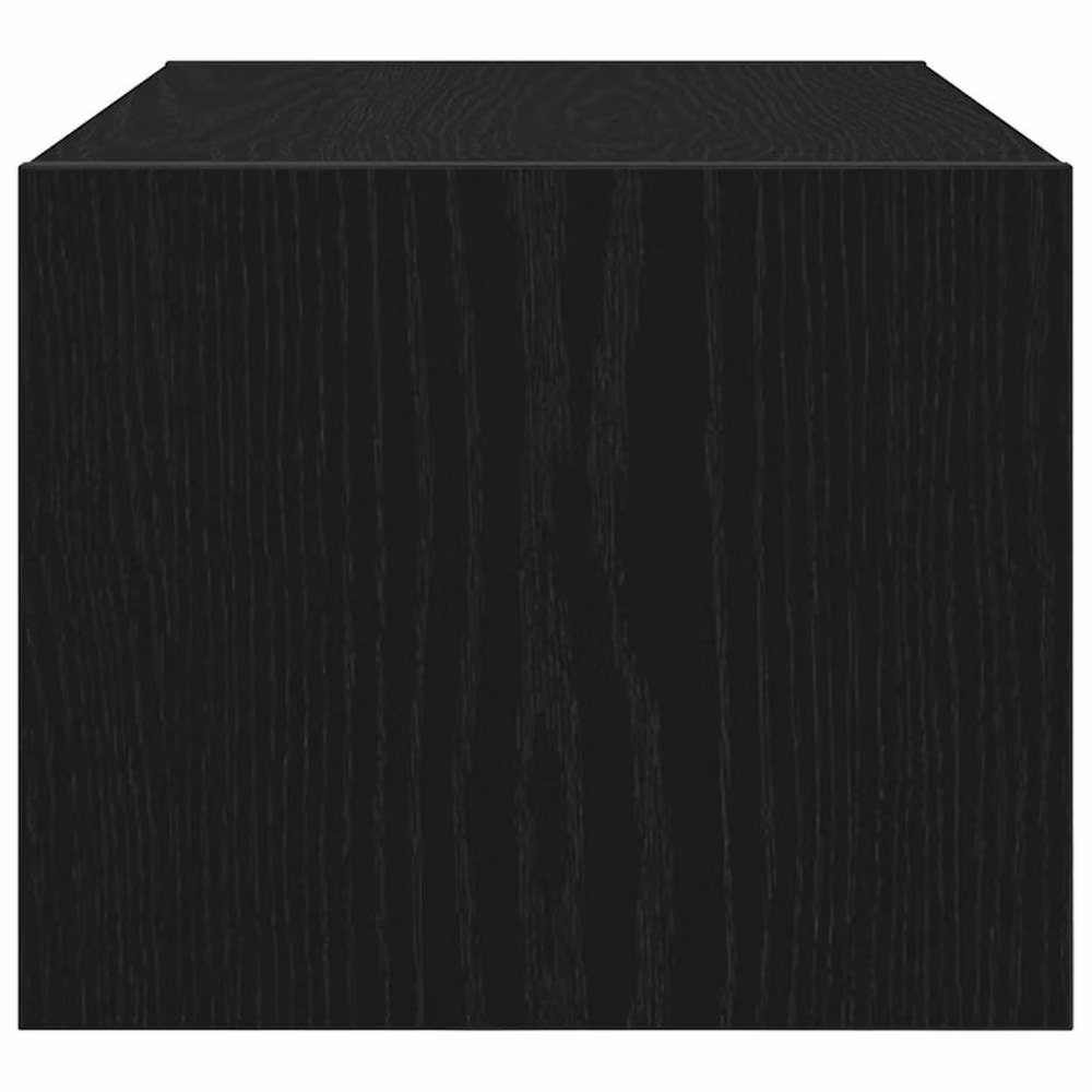 Berkfield Home Modern Black Oak TV Cabinet in Engineered Wood W/D/H: 60 x 31 x 25.5 cm – 3