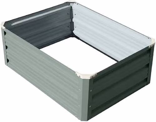 Garden Gear Metal Raised Vegetable Planter in Sage Green, W/D/H: 80 x 60 x 30 cm – 3