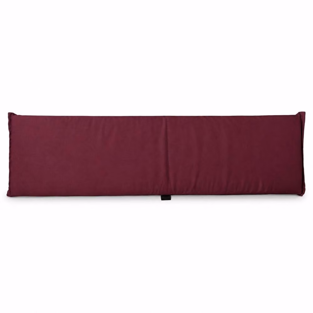 Samuel Alexander Charles Taylor 3 Seater Wooden Bench Back Cushion in Burgundy – 4