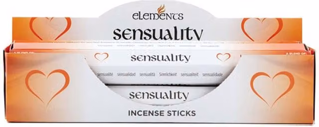 Elements Sensuality Orange Incense Sticks, 6 Packets, Floral and Spicy