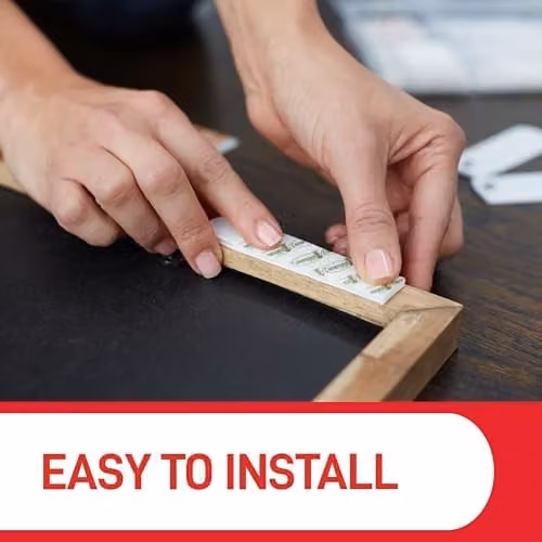 3M Command Narrow Double Sided Picture Hanging Strips in White, 4 Pairs (8 Adhesive Strips) – 4