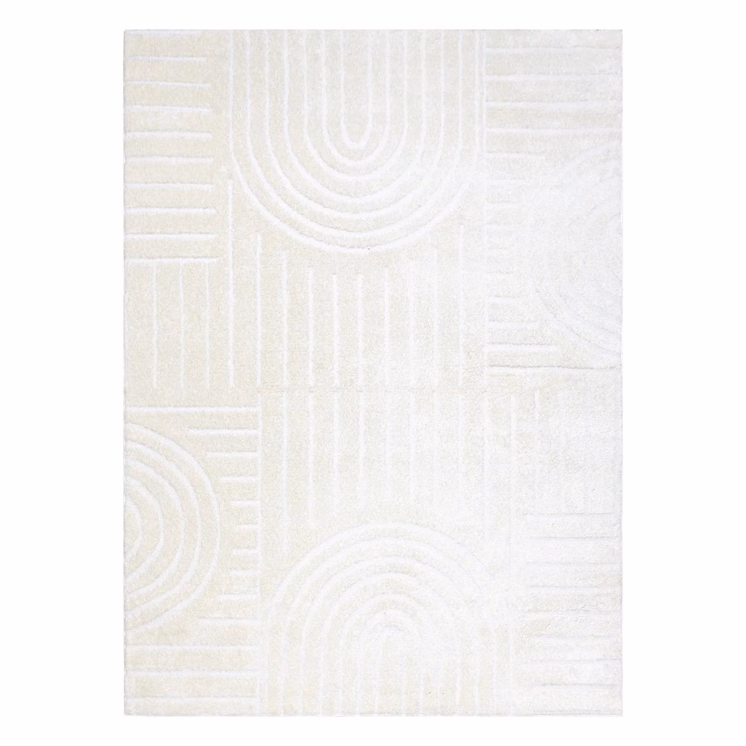 RugsX Mode Geometric Scandinavian Rug in Yellow, W: 240 cm, D: 330 cm