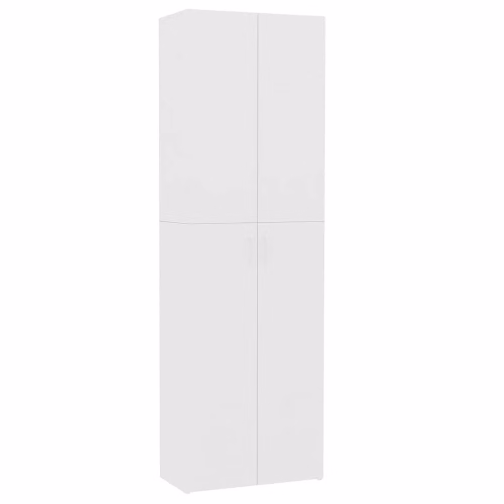 Berkfield Home Office White Archiving Cabinet with Hinged Doors, W/D/H: 60 x 32 x 190 cm – 2