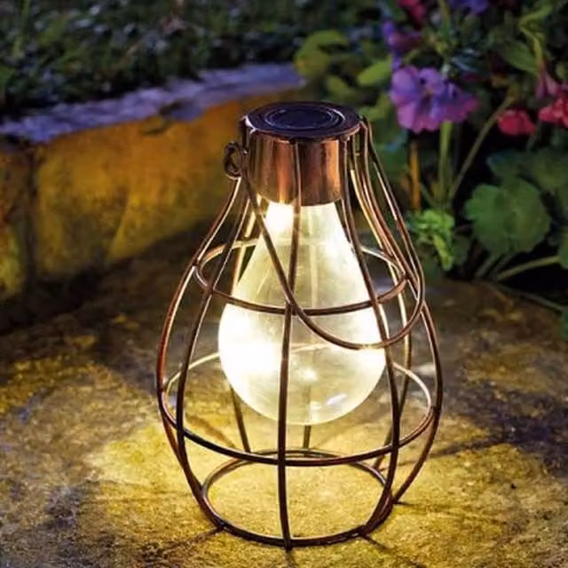 Garden Mile Firefly Solar Lantern in Bronze
