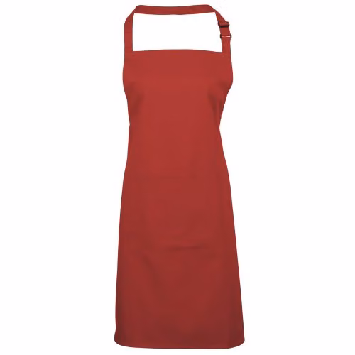 Premier Red Workwear Bib Apron with Pocket – 1