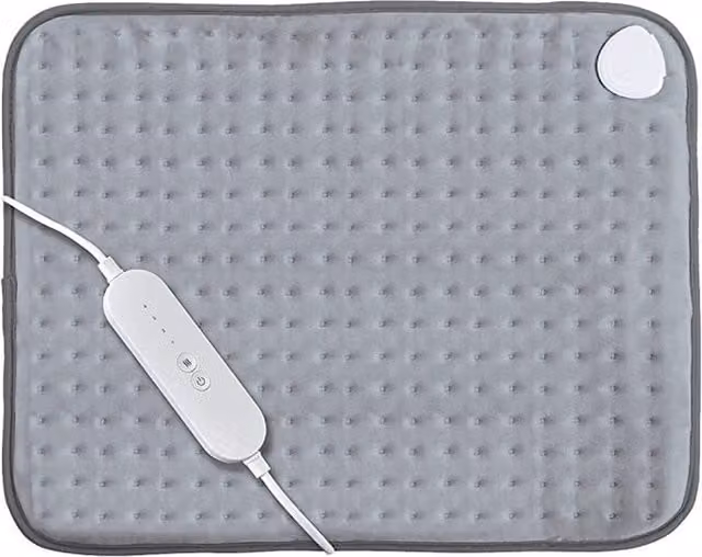 Homefront Luxurious Soft Electric Heat Pad in Grey with Micro-Flannel Fleece and Rapid Heat Up