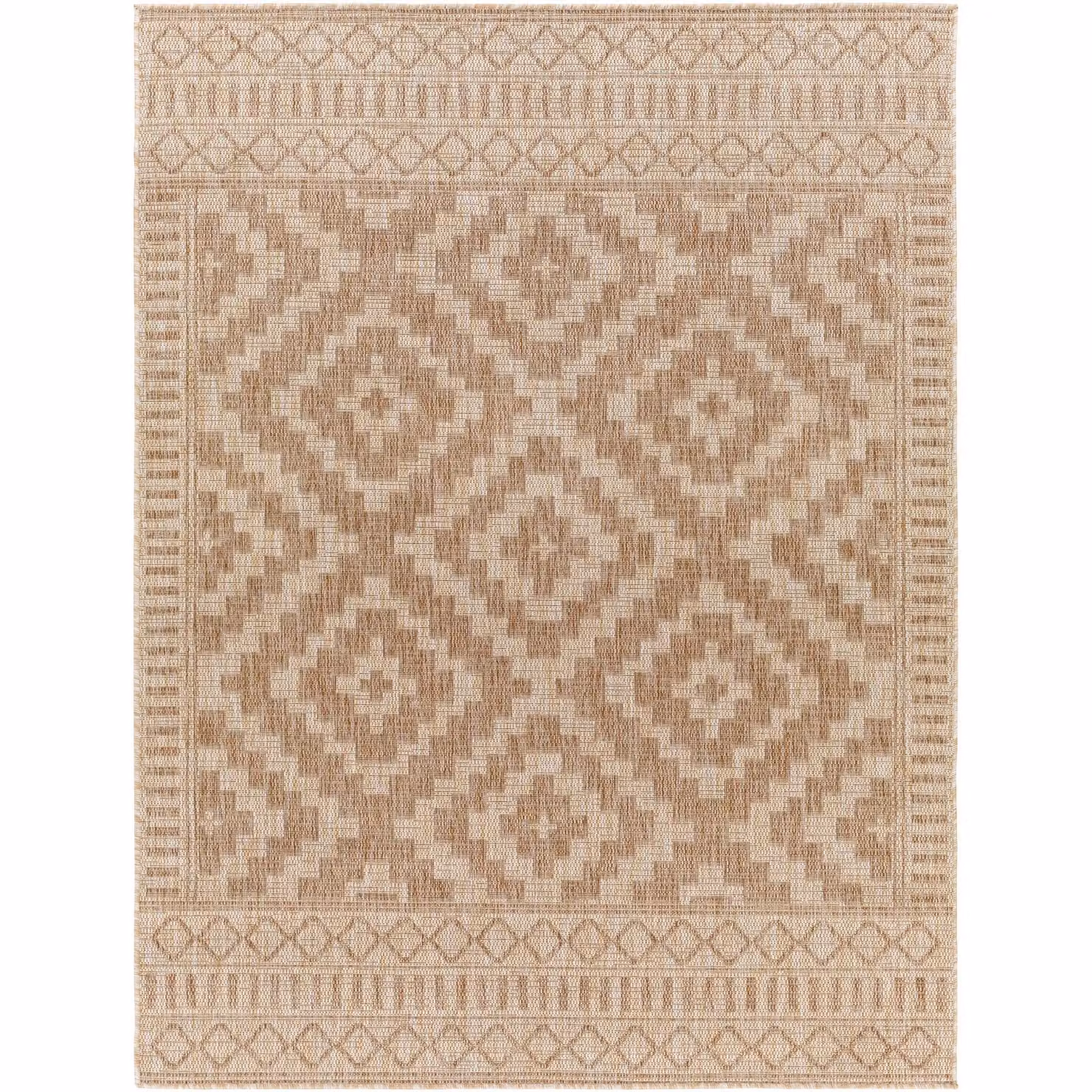 Livabliss Tuareg-Global Modern Graphic Indoor and Outdoor Rug in Beige, W: 200 cm, D: 275 cm – 2