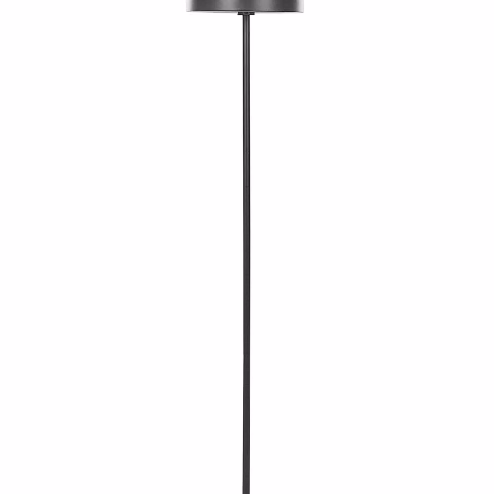 Wyld and Coco Black Metal Industrial Floor Lamp with Dome Shade – 2