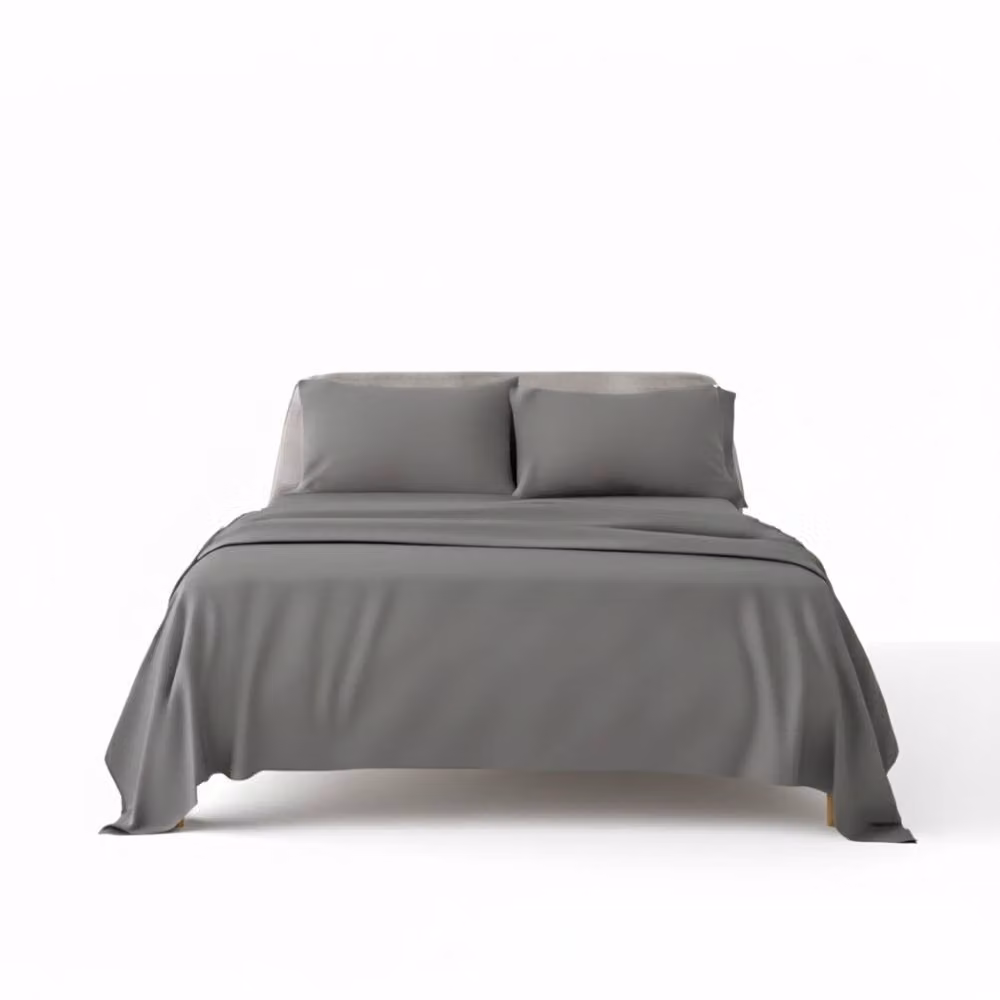 Snug City Grey Flannelette Cotton Duvet Cover and Pillowcase Set, King Size (180 x 200 cm) – 2