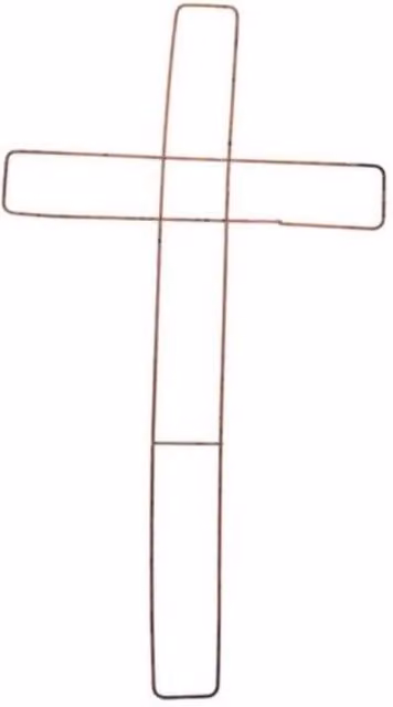 KDMD Gold Metal Wire Cross Geometric Frame, Diameter: 60.96 cm