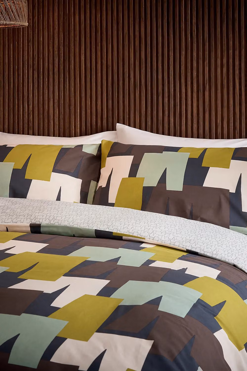 Helena Springfield Mika Multicolour Graphic Cotton Duvet Cover and Pillowcase Set, W: 180 cm, H: 200 cm – 2