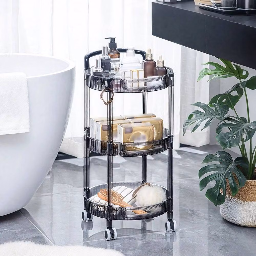 Havendro 3 Tier Fruit and Vegetable Storage Trolley Rack in Grey – 3
