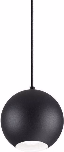 Netlighting Mr Jack Black Sphere Ceiling Pendant Lamp with GU10 LED Bulb