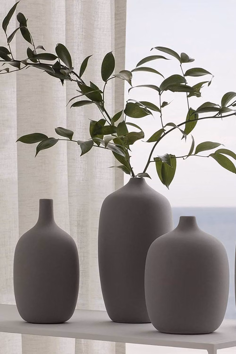 Blomus Ceola Ceramic Vase in Grey, Height: 21 cm – 2