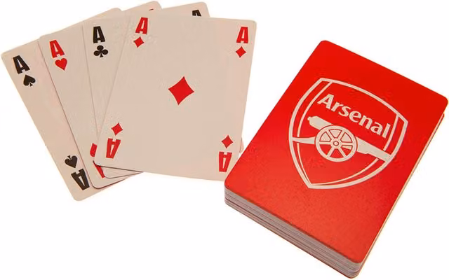 Arsenal FC Executive Classic Playing Card Deck in Red and White