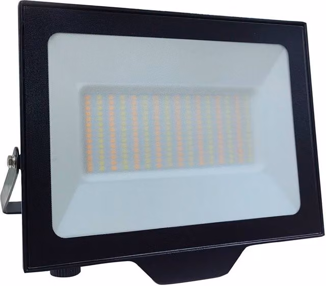 ENER-J 100W LED Floodlight, CCT Switchable, 9000 Lumens, IP65 Waterproof, Black – 1