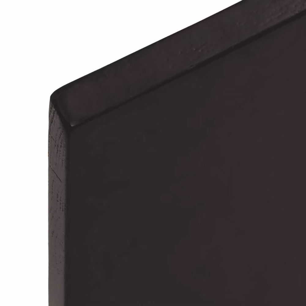 Berkfield Home Live Edge Solid Oak Table Top in Dark Brown and Grey, W/D/H: 100 x 60 x 2 cm – 5