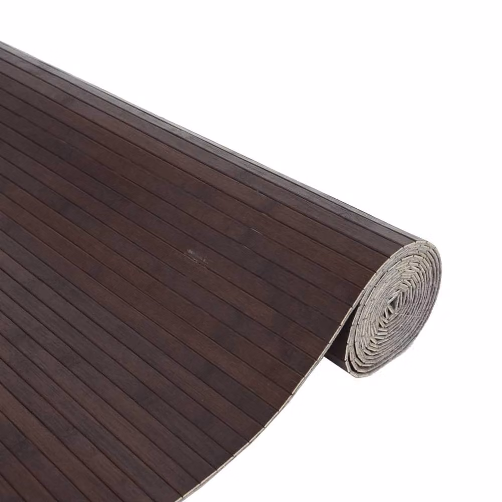 Berkfield Home Rectangular Bamboo Rug in Brown, W: 80 cm x D: 100 cm – 3