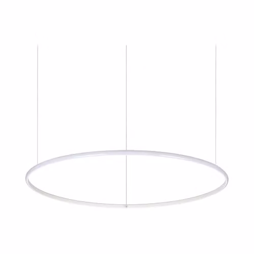 Netlighting Hulahoop LED Round Suspended Pendant Light, White, 3000K