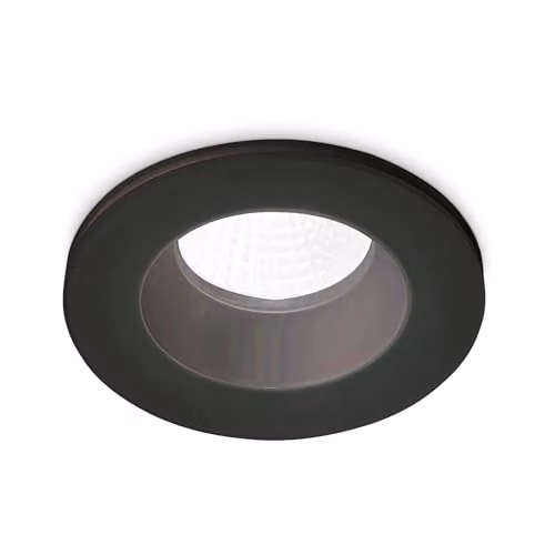 Netlighting Room65 Round Recessed Downlight Black IP65 8W 3000K Warm White