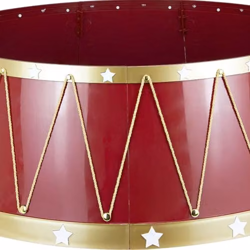 Shatchi Foldable Christmas Tree Skirt Base Cover in Red or Gold, Diameter: 72.1 cm – 8