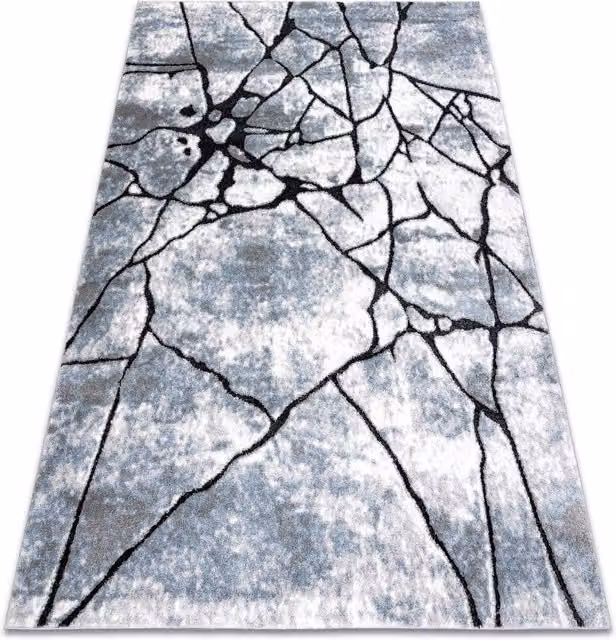 RugsX Cozy Grey Abstract Modern Rug with High-Low Effect, W: 120 cm x L: 170 cm – 1