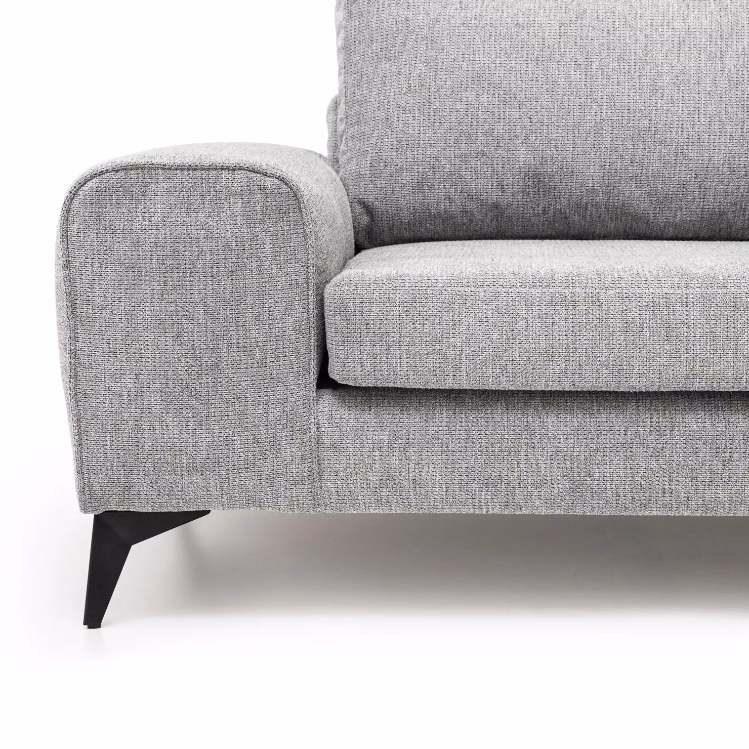 Abakus Direct Venice Right-Facing L-Shape Corner Sofa in Grey Fabric with Deep Seats and Scatter Cushions – 5