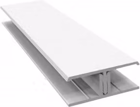 Freefoam White PVC Weatherboard Cladding Two Part H Trim, 3m