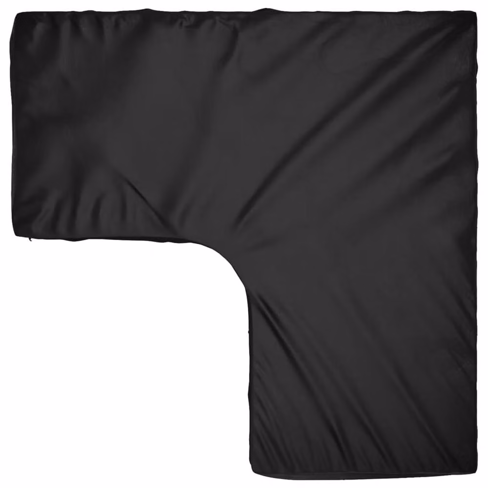 Berkfield Home L-Shaped Garden Furniture Cover in Black, W/D/H: 185 x 185 x 70 cm – 3