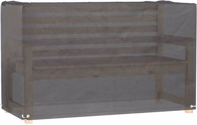 Berkfield Home Rectangular Garden Furniture Cover with 8 Eyelets, Black, W/D/H: 170 x 94 x 70 cm – 1