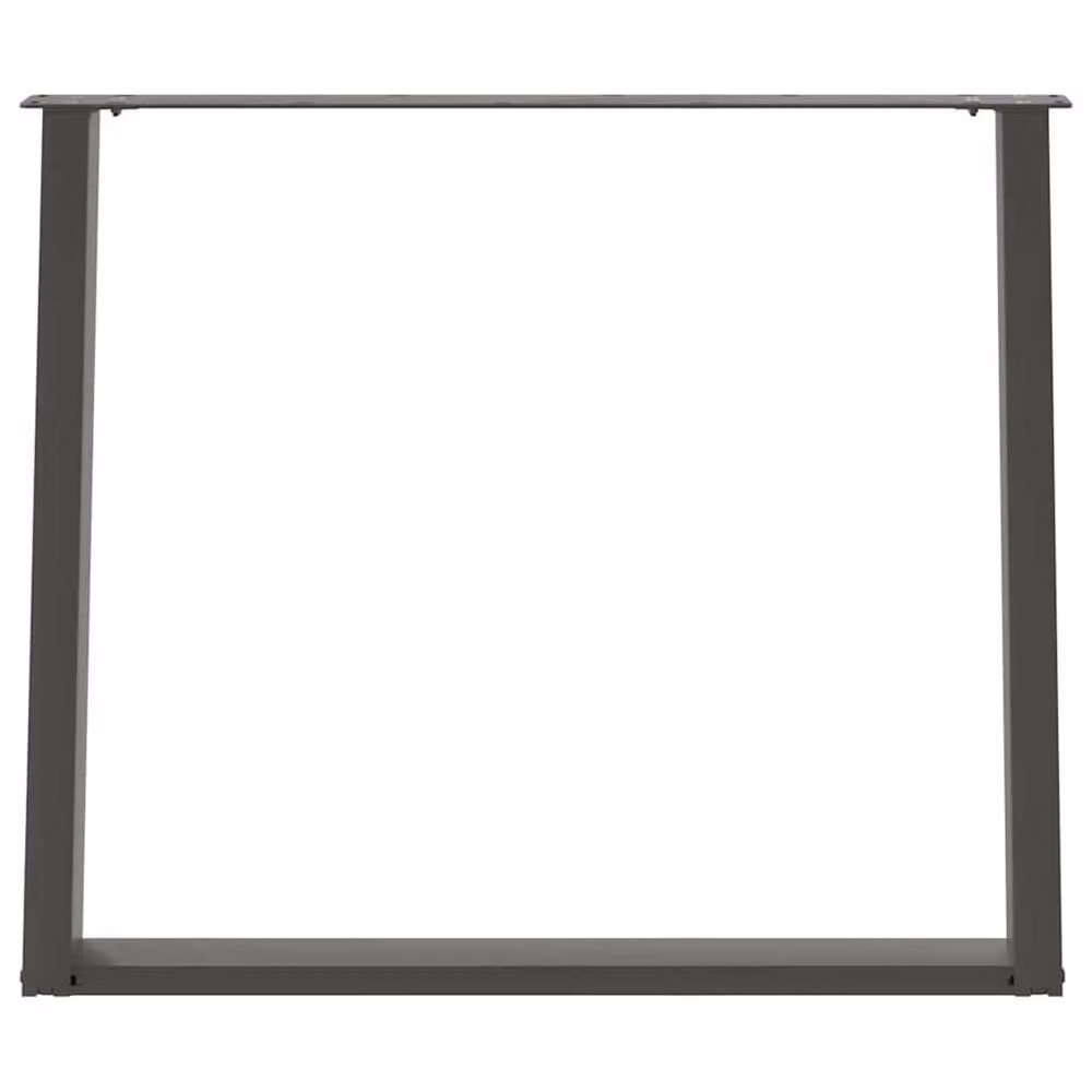 Berkfield Home Modern vidXL U-Shaped Dining Table Legs, 2 Pieces, Anthracite, H: 72.5 cm, W: 90 cm – 3