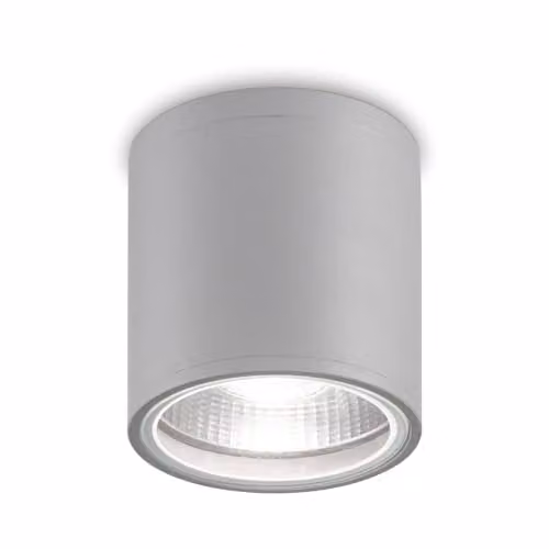 Ideal Lux GUN PL1 Grey Modern Cylinder Ceiling Light