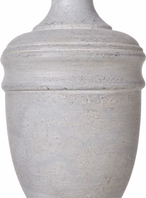 KDMK Lentia Urn Table Lamp with Grey Linen Fabric Shade