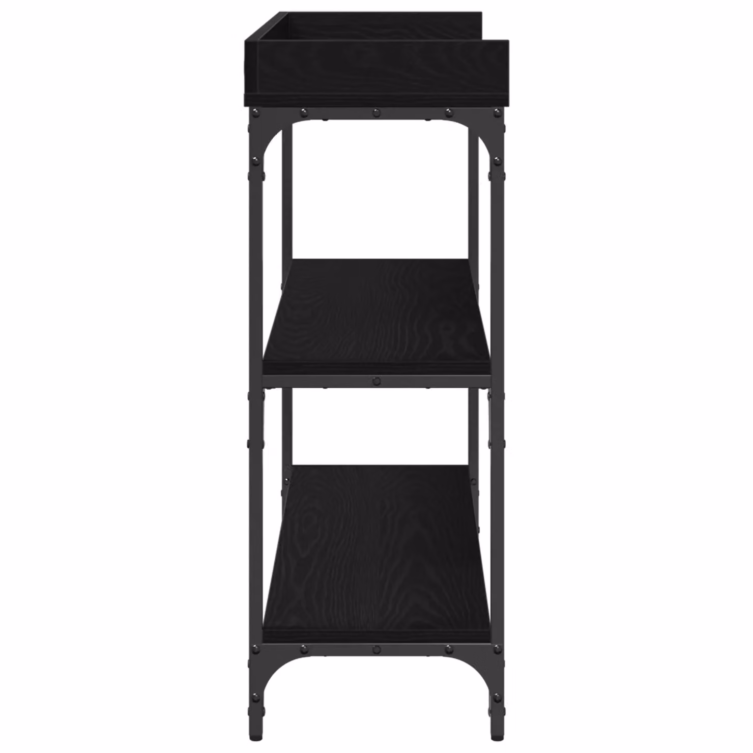 Berkfield Home Black Oak Console Table, W/D/H: 100 x 30 x 80 cm – 4